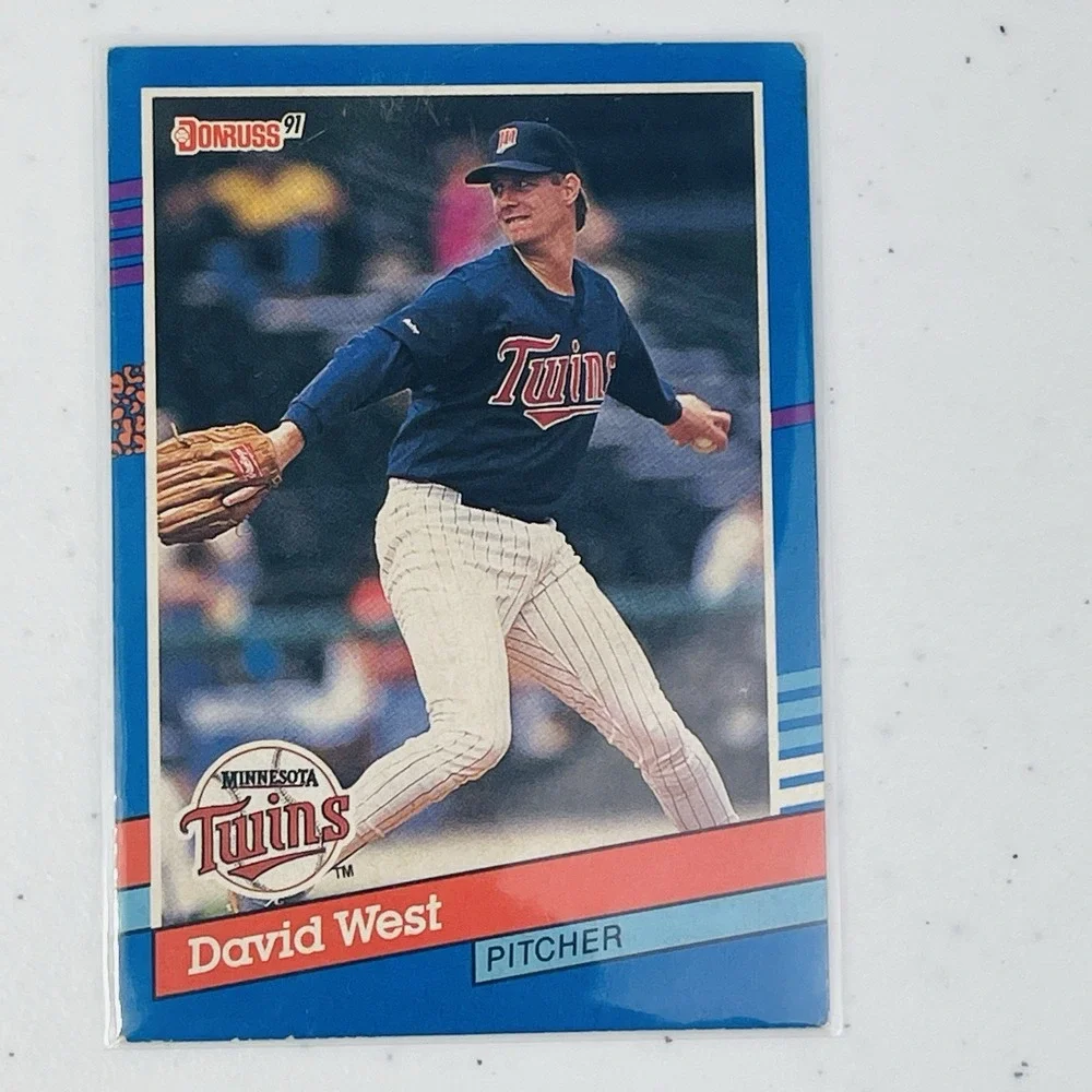 1991 Donruss Baseball Card Minnesota Twins David West 264 Trading Card